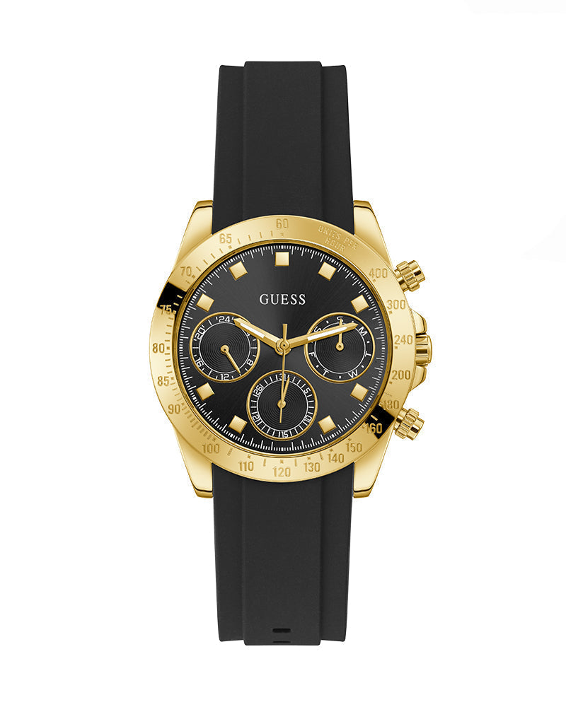  Shop Authentic Guess Eclipse Multi Function Black Dial Black Rubber Strap Watch for Women - GW0315L1 - Luxxuri