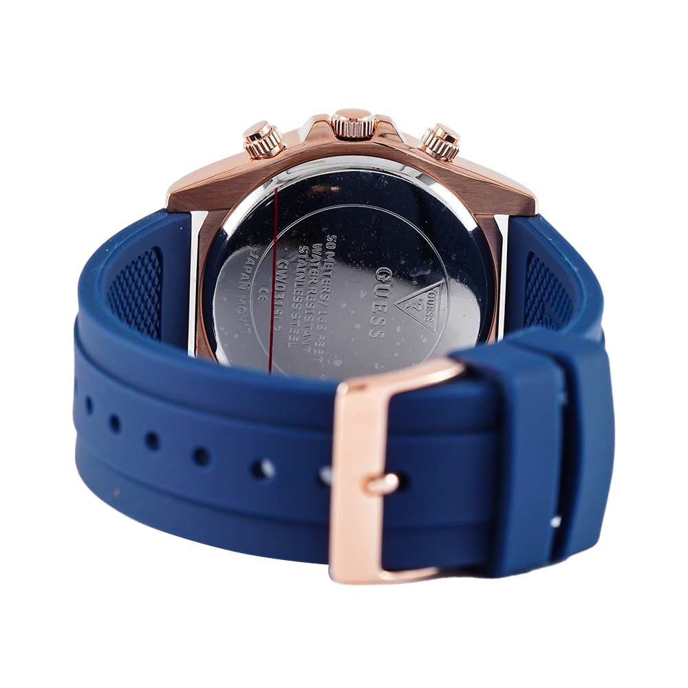  Shop Authentic Guess Eclipse White Dial Blue Rubber Strap Watch for Women - GW0315L2 - Luxxuri