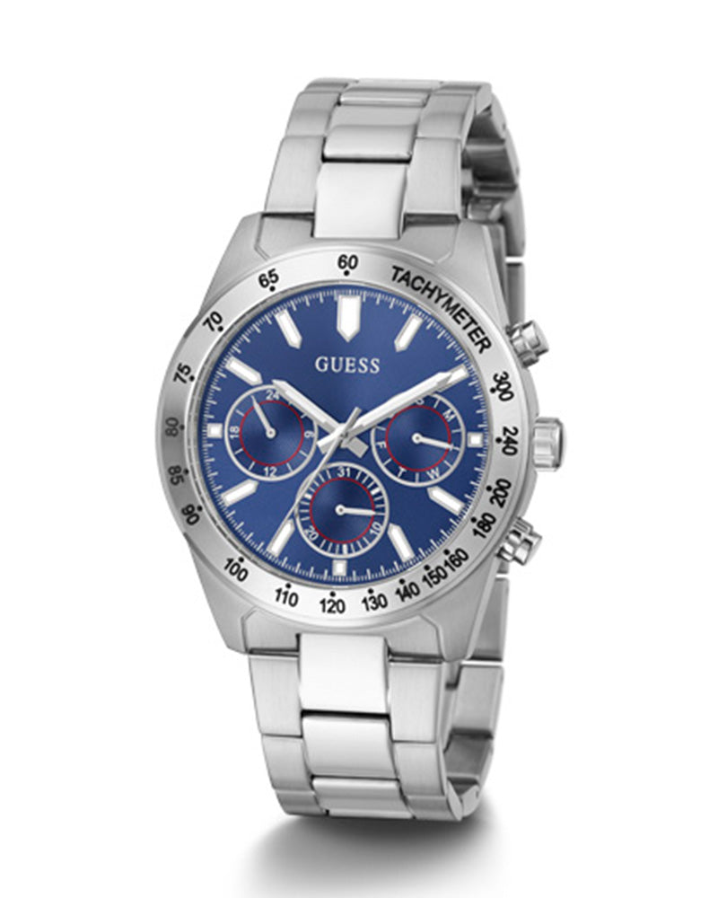  Shop Authentic Guess Altitude Chronograph Blue Dial Silver Steel Strap Watch for Men - GW0329G1 - Luxxuri
