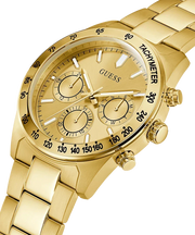 Shop Authentic Guess Analog Chronograph Gold Dial Gold Steel Strap Watch for Men - GW0329G3 - Luxxuri