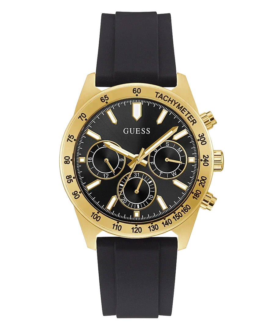  Shop Authentic Guess Sport Multifunctional Black Dial Black Rubber Strap Watch for Men - GW0332G2 - Luxxuri