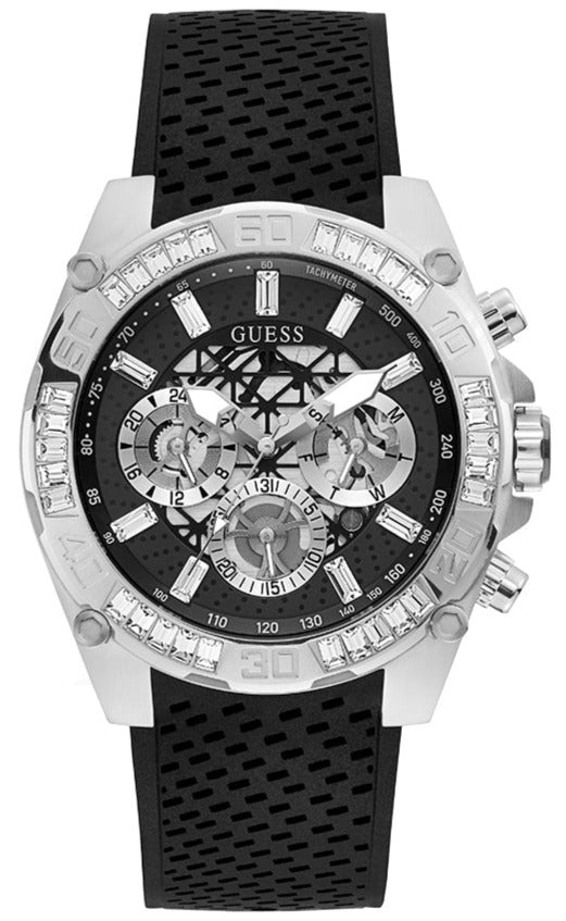  Shop Authentic Guess Trophy Multifunction Black Dial Black Rubber Strap Watch for Men - GW0333G1 - Luxxuri
