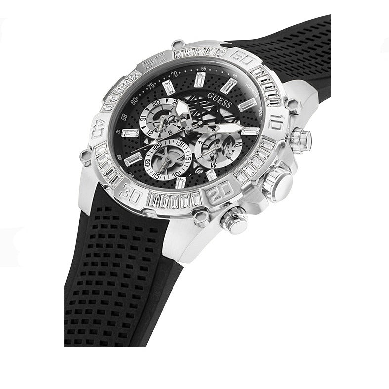  Shop Authentic Guess Trophy Multifunction Black Dial Black Rubber Strap Watch for Men - GW0333G1 - Luxxuri