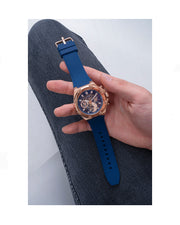  Shop Authentic Guess Third Gear Analog Blue Dial Blue Rubber Strap Watch for Men - GW0334G3 - Luxxuri