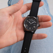  Shop Authentic Guess Connoisseur Black Dial Black Silicone Strap Watch For Men - GW0335G1 - Luxxuri