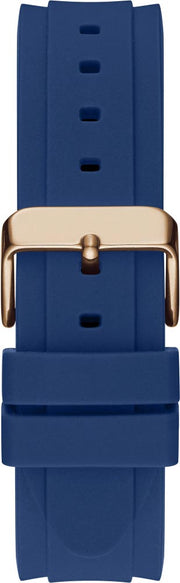  Shop Authentic Guess Connoisseur Blue Dial Blue Silicone Strap Watch For Men - GW0335G2 - Luxxuri