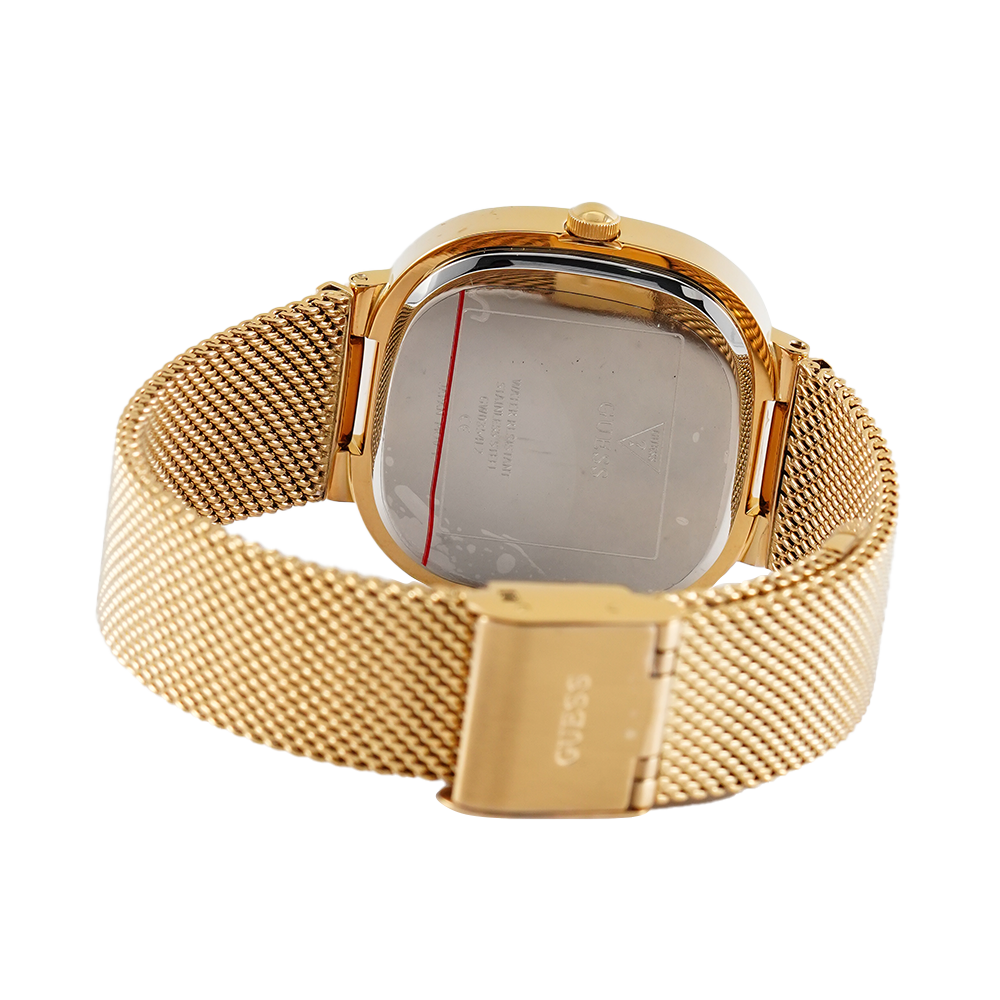  Shop Authentic Guess Tapestry Diamonds Gold Dial Gold Mesh Bracelet Watch for Women - GW0354L2 - Luxxuri