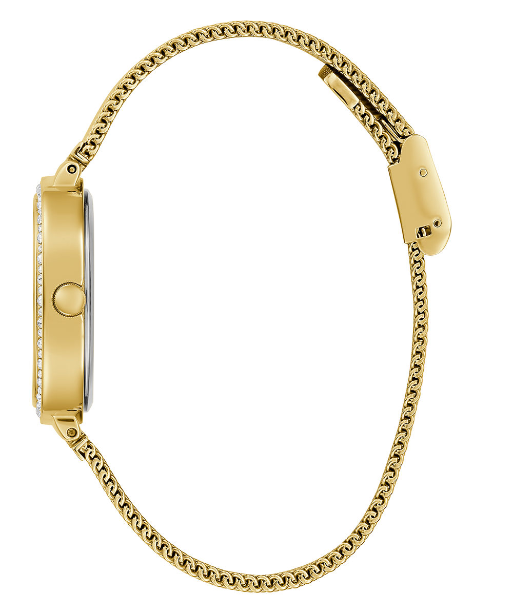  Shop Authentic Guess Quartz Red Dial Gold Mesh Strap Watch For Women - GW0354L4 - Luxxuri
