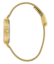  Shop Authentic Guess Quartz Red Dial Gold Mesh Strap Watch For Women - GW0354L4 - Luxxuri