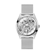  Shop Authentic Guess Tailor Multifunction Silver Dial Silver Mesh Bracelet Watch for Men - GW0368G1 - Luxxuri