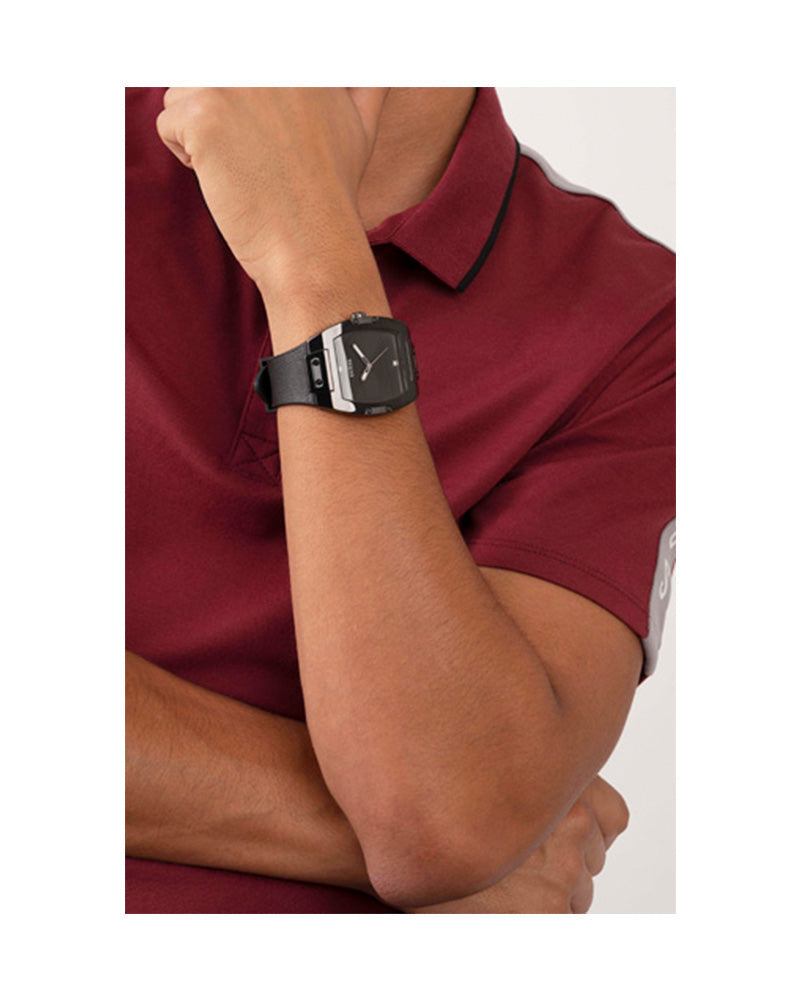  Shop Authentic Guess Phoenix Black Dial Black Rubber Strap Watch for Men - GW0386G1 - Luxxuri