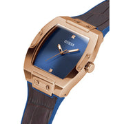  Shop Authentic Guess Phoenix Blue Dial Brown Leather Strap Watch for Men - GW0386G2 - Luxxuri