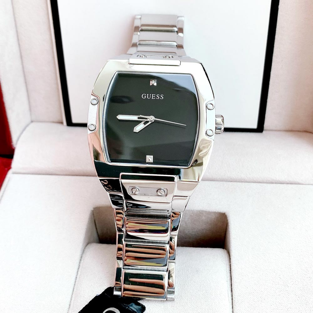  Shop Authentic Guess Phoenix Black Dial Silver Steel Strap Watch for Men - GW0387G1 - Luxxuri