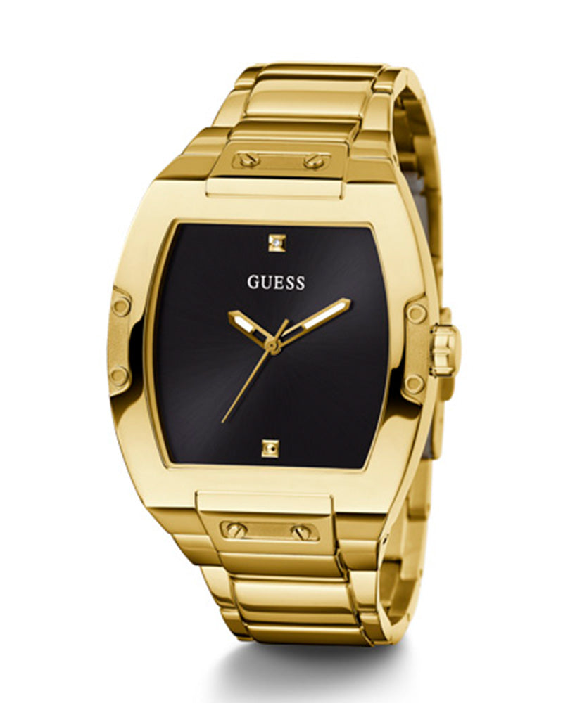  Shop Authentic Guess Phoenix Black Dial Gold Steel Strap Watch for Men - GW0387G2 - Luxxuri