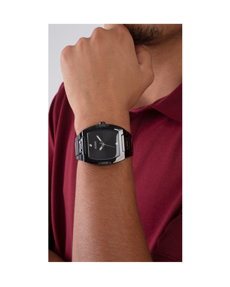  Shop Authentic Guess Trend Black Dial Black Steel Strap Watch for Men - GW0387G3 - Luxxuri