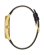  Shop Authentic Guess Tailor Gold Dial Black Leather Strap Watch for Men - GW0389G2 - Luxxuri