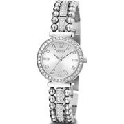  Shop Authentic Guess Gala Diamonds Silver Dial Silver Steel Strap Watch for Women - GW0401L1 - Luxxuri