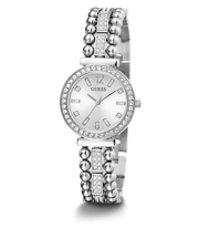  Shop Authentic Guess Gala Diamonds Silver Dial Silver Steel Strap Watch for Women - GW0401L1 - Luxxuri