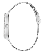  Shop Authentic Guess Soiree Diamonds Silver Dial Silver Mesh Bracelet Watch for Women - GW0402L1 - Luxxuri