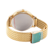  Shop Authentic Guess Soiree Diamonds Gold Dial Gold Mesh Bracelet Watch for Women - GW0402L2 - Luxxuri