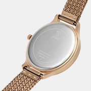  Shop Authentic Guess Soiree Diamonds Rose Gold Dial Rose Gold Mesh Bracelet Watch for Women - GW0402L3 - Luxxuri
