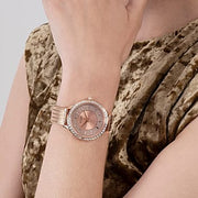  Shop Authentic Guess Soiree Diamonds Rose Gold Dial Rose Gold Mesh Bracelet Watch for Women - GW0402L3 - Luxxuri