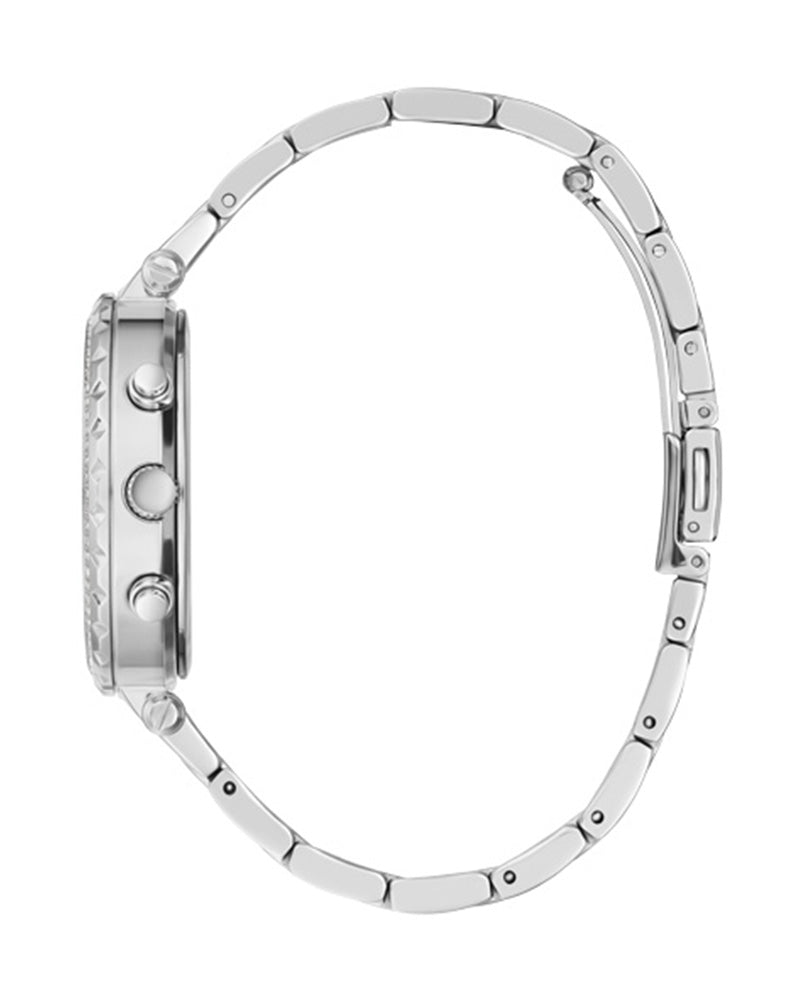  Shop Authentic Guess Solstice Diamonds Silver Dial Silver Steel Strap Watch for Women - GW0403L1 - Luxxuri
