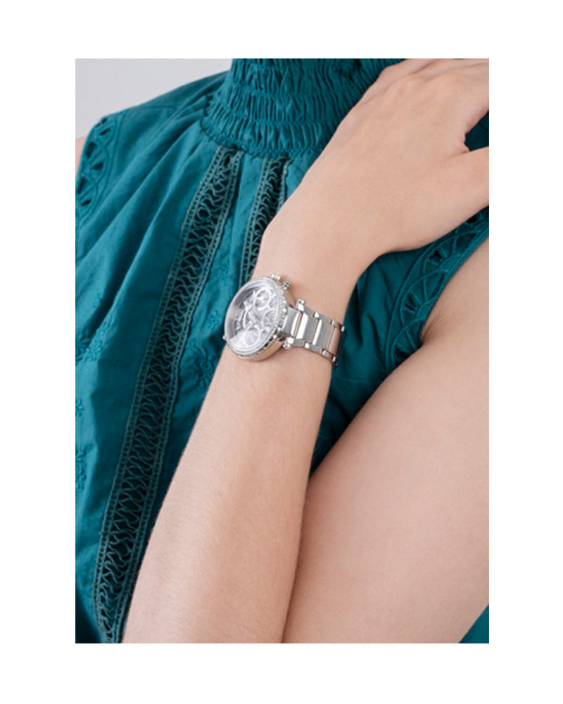  Shop Authentic Guess Solstice Diamonds Silver Dial Silver Steel Strap Watch for Women - GW0403L1 - Luxxuri