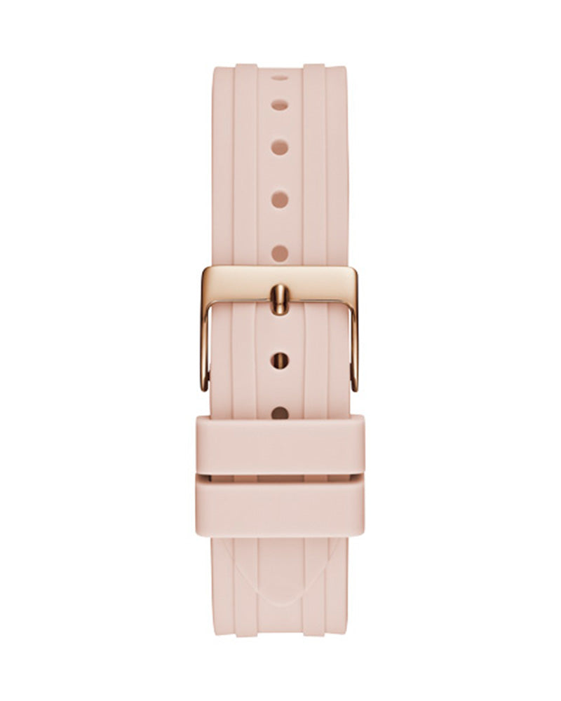  Shop Authentic Guess Heiress Diamonds Rose Gold Dial Pink Rubber Strap Watch for Women - GW0407L3 - Luxxuri