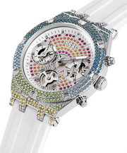  Shop Authentic Guess Glitz Pride Limited Edition White Dial White Rubber Strap Watch for Women - GW0407L4 - Luxxuri