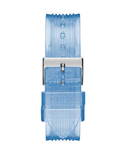  Shop Authentic Guess Athena Active Life Clear White Dial Blue Rubber Strap Watch for Women - GW0409L1 - Luxxuri