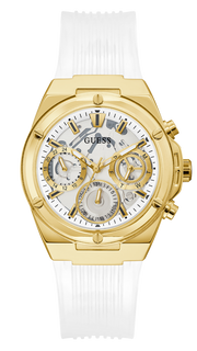  Shop Authentic Guess Athena White Dial White Rubber Strap Watch for Women - GW0409L2 - Luxxuri