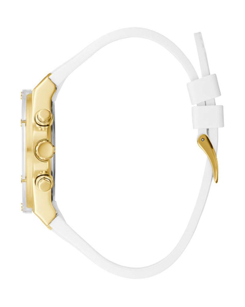  Shop Authentic Guess Athena White Dial White Rubber Strap Watch for Women - GW0409L2 - Luxxuri