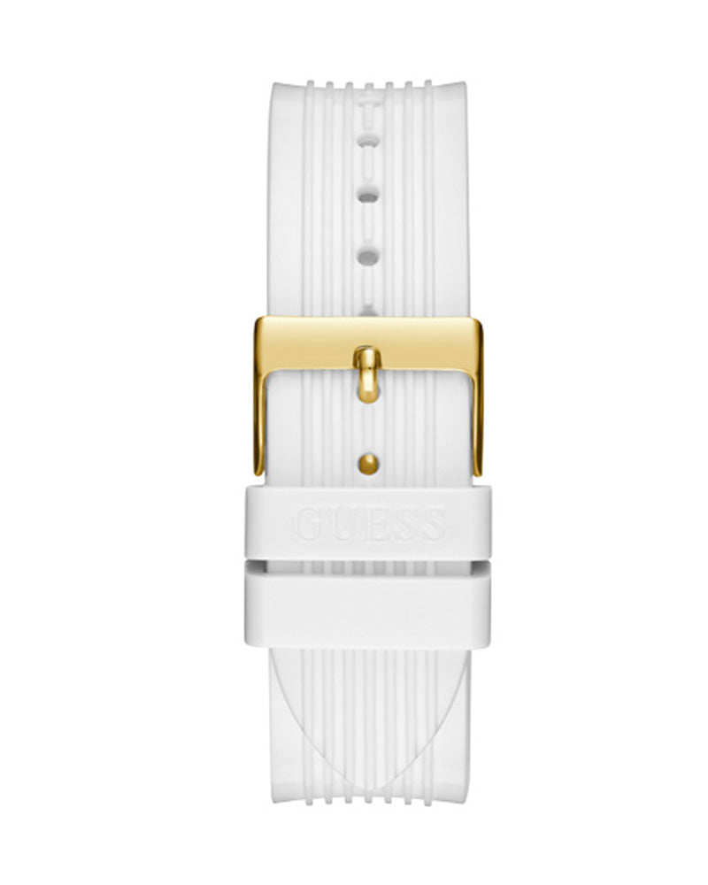  Shop Authentic Guess Athena White Dial White Rubber Strap Watch for Women - GW0409L2 - Luxxuri