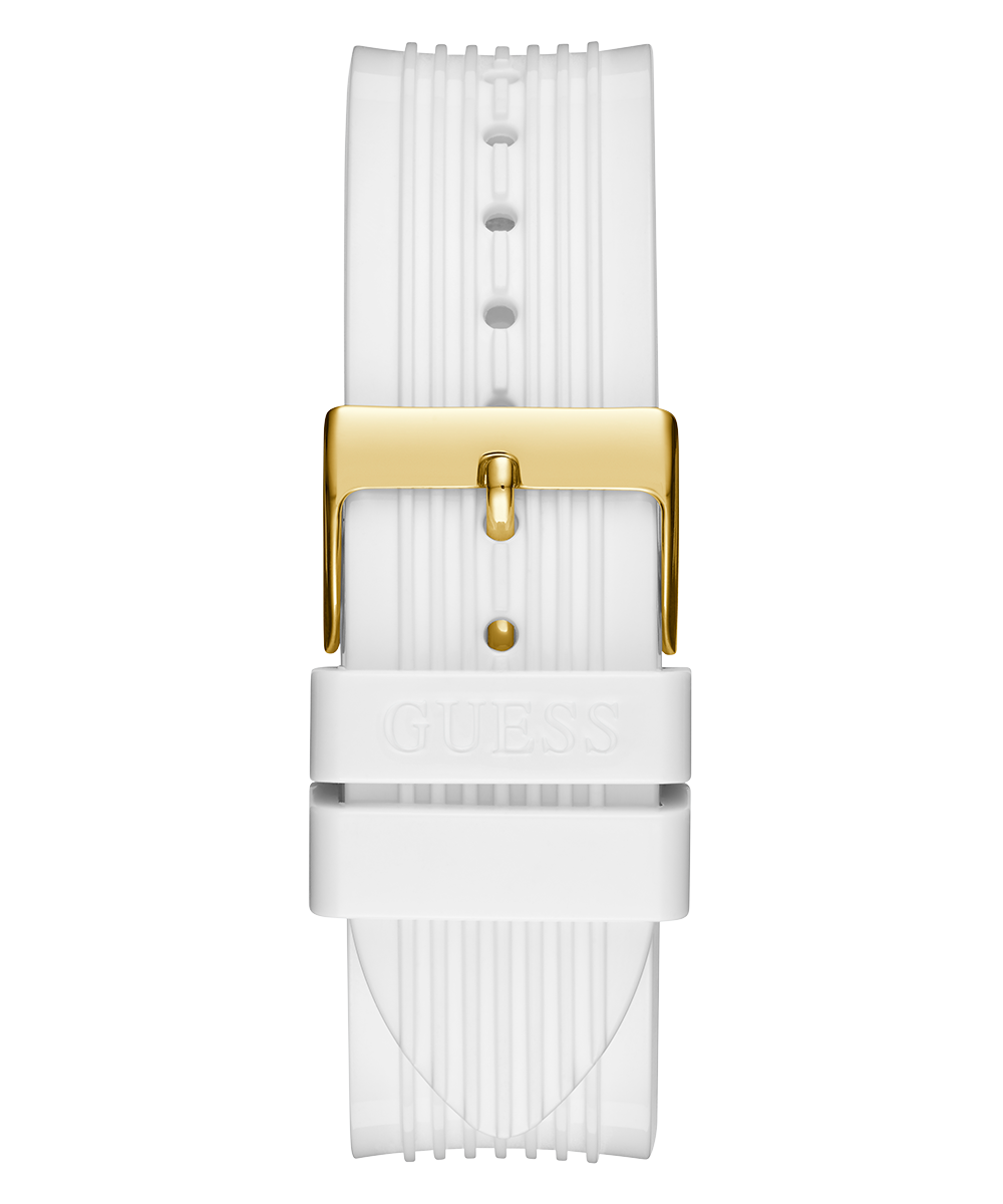 Shop Authentic Guess Athena White Dial White Rubber Strap Watch for Women - GW0409L2 - Luxxuri