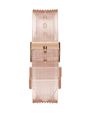  Shop Authentic Guess Athena Rose Gold Dial Rose Gold Rubber Strap Watch for Women - GW0409L3 - Luxxuri