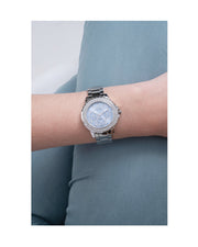  Shop Authentic Guess Confetti Diamonds Blue Dial Silver Steel Strap Watch for Women - W0774L6 - Luxxuri