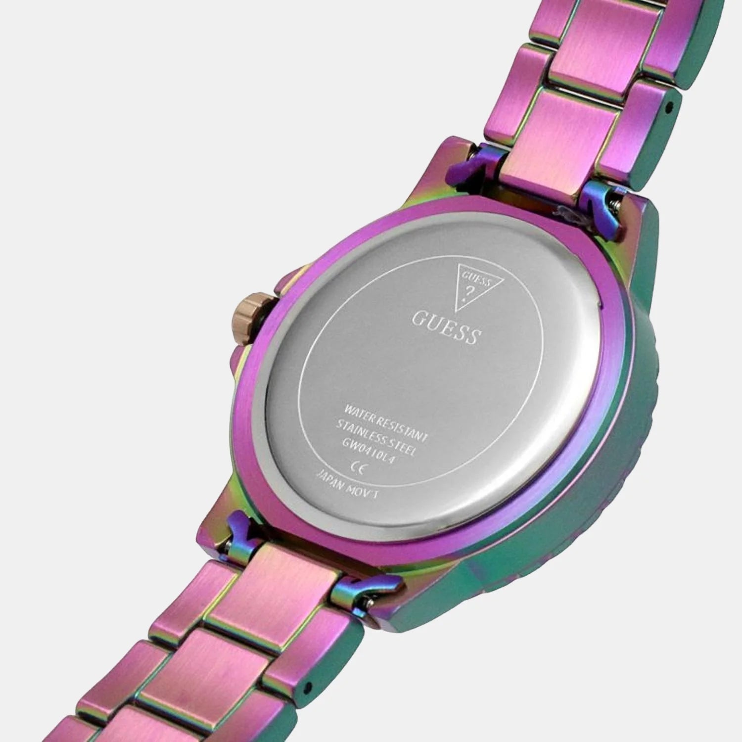  Shop Authentic Guess Crown Jewel Diamonds Purple Dial Purple Steel Strap Watch for Women - GW0410L4 - Luxxuri