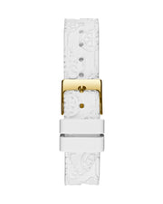 Shop Authentic Guess Marina Multifunction White Dial White Rubber Strap Watch for Women - W1025L5 - Luxxuri