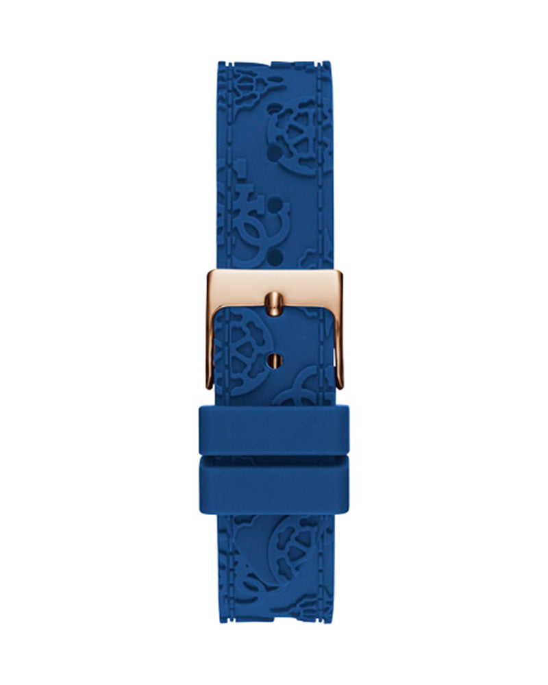  Shop Authentic Guess Crown Jewel Diamonds White Dial Blue Rubber Strap Watch for Women - GW0411L2 - Luxxuri