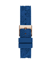  Shop Authentic Guess Crown Jewel Diamonds White Dial Blue Rubber Strap Watch for Women - GW0411L2 - Luxxuri
