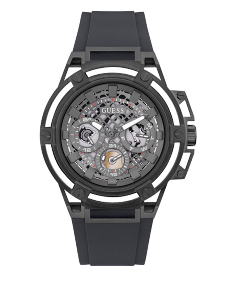  Shop Authentic Guess Matrix Multifunction Grey Dial Grey Rubber Strap Watch for Men - GW0423G3 - Luxxuri