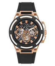  Shop Authentic Guess Matrix Multifunction Black Dial Black Rubber Strap Watch For Men - GW0423G5 - Luxxuri