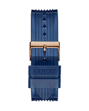  Shop Authentic Guess Poseidon Chronograph Blue Dial Blue Silicone Strap Watch For Men - GW0425G3 - Luxxuri
