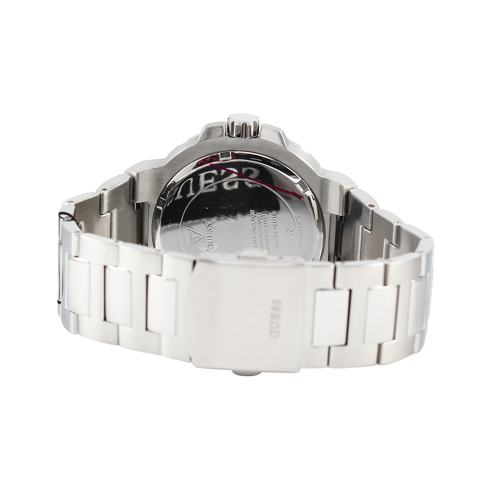  Shop Authentic Guess Track Black Dial Silver Steel Strap Watch for Men - GW0426G1 - Luxxuri