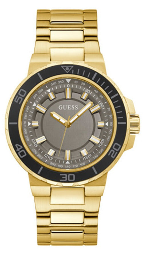  Shop Authentic Guess Track Grey Dial Gold Steel Strap Watch for Men - GW0426G2 - Luxxuri