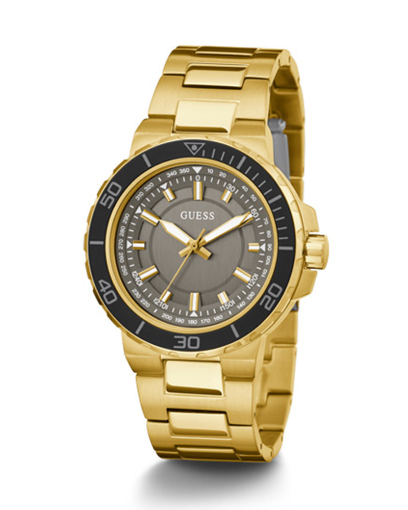  Shop Authentic Guess Track Grey Dial Gold Steel Strap Watch for Men - GW0426G2 - Luxxuri