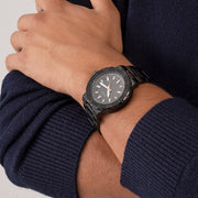  Shop Authentic Guess Track Black Dial Black Steel Strap Watch for Men - GW0426G3 - Luxxuri