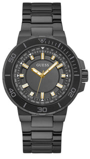  Shop Authentic Guess Track Black Dial Black Steel Strap Watch for Men - GW0426G3 - Luxxuri