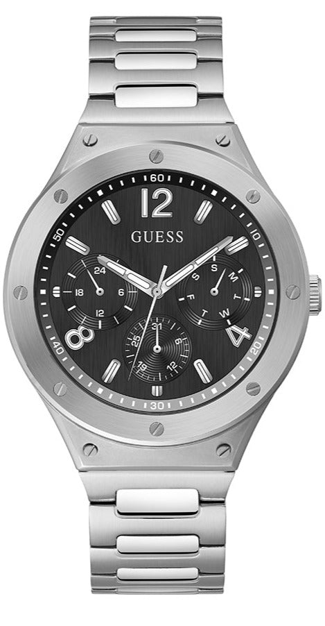  Shop Authentic Guess Scope Black Dial Silver Steel Strap Watch for Men - GW0454G1 - Luxxuri